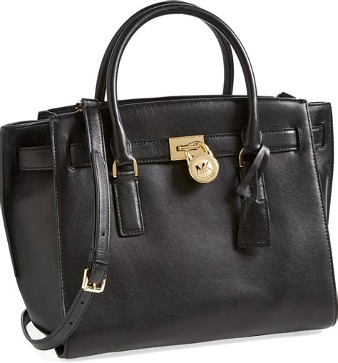 michael michael kors hamilton traveler large leather tote|michael kors hamilton satchel bag.